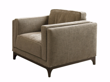TIME - Fabric armchair with armrests by CTS SALOTTI - view 3